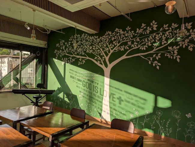 new Heart & Soul tree mural