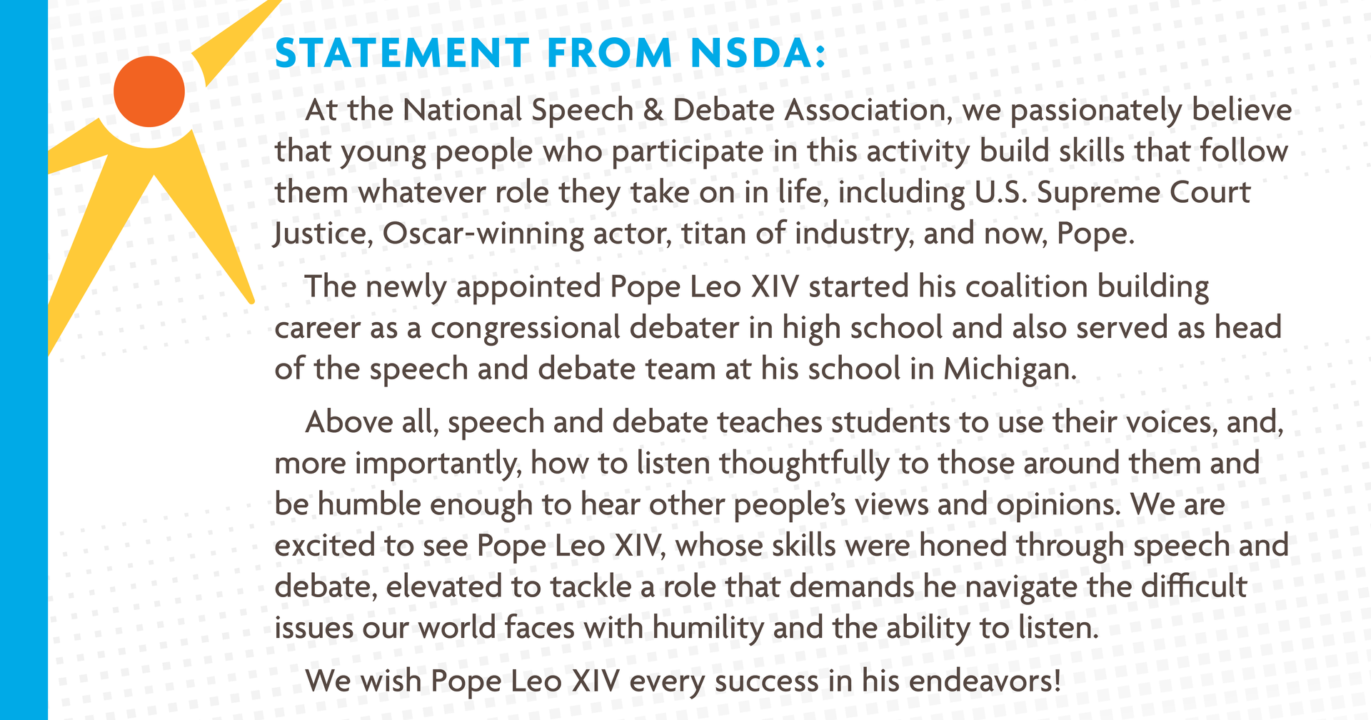 Statement from NSDA