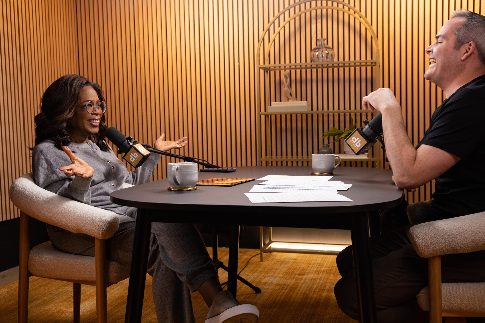 Oprah Winfrey and David Begnaud