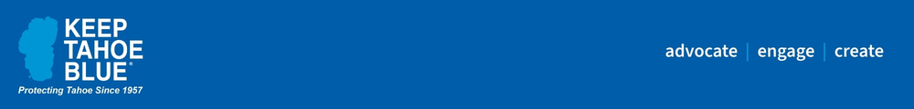 Header image featuring Keep Tahoe Blue logo