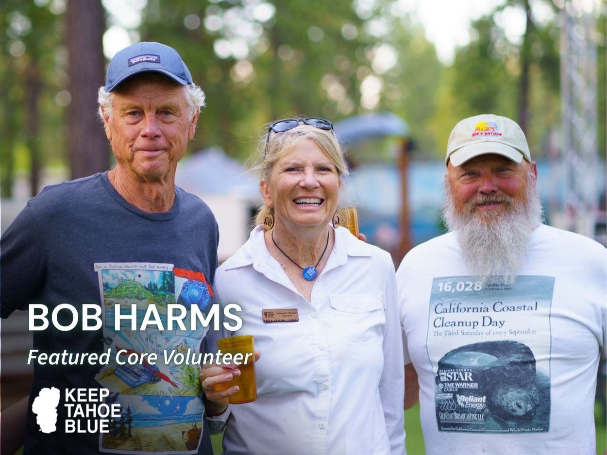 Image of our featured Tahoe Blue Crew Leader out on a trail cleanup. 
