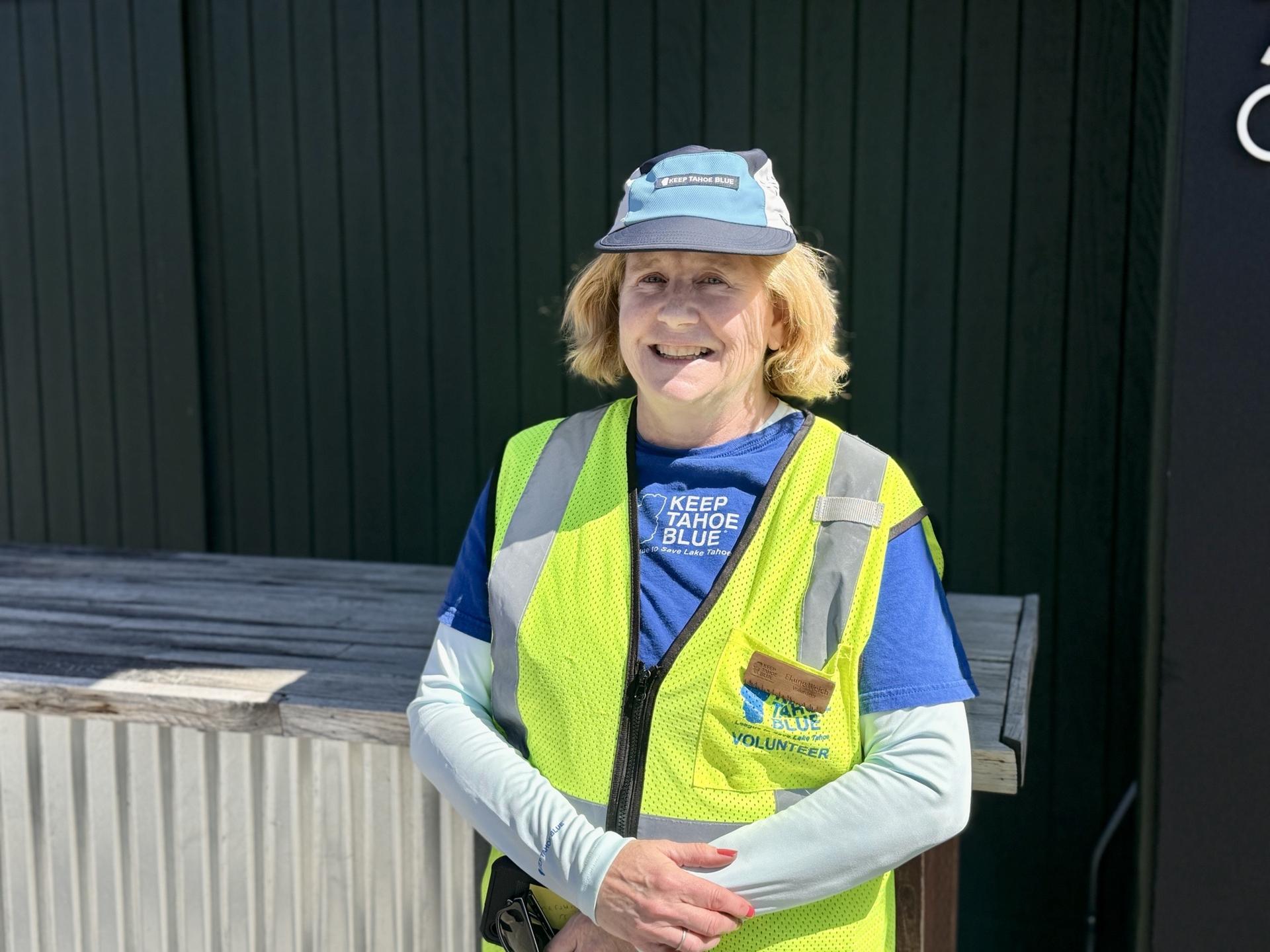 Image of our featured Tahoe Blue Crew Leader, Elaine Welch