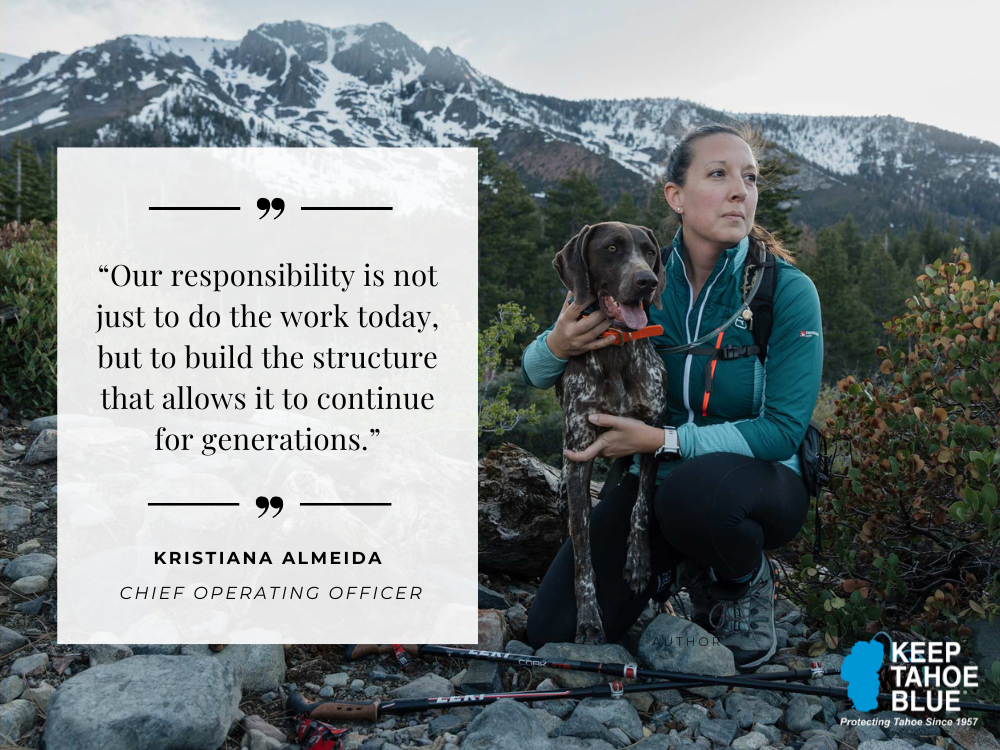 Image of Kristiana Almeida, Chief Operating Officer at Keep Tahoe Blue.