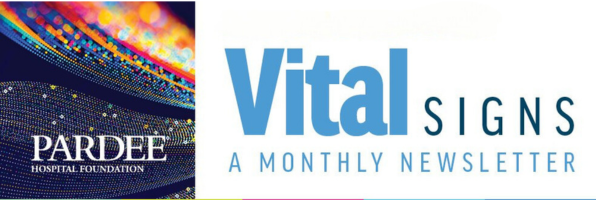 Image reads: Vital Signs - A Monthly Newsletter by Pardee Hospital Foundation