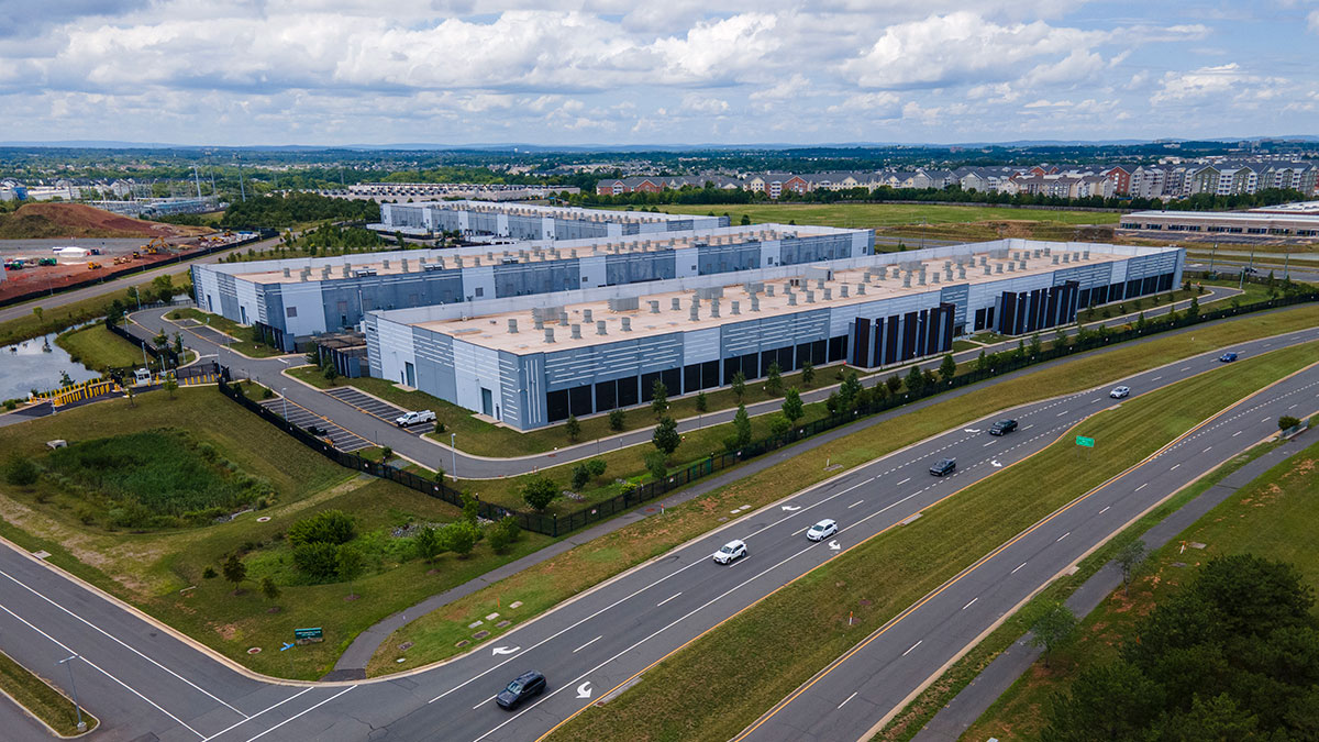Data centers, like this one in Ashburn, dot the Loudoun County landscape