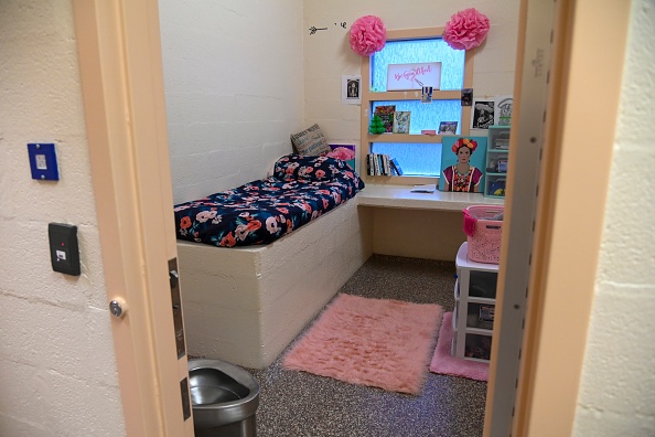 A teenage girl's room at the Northern Virginia Juvenile Detention Center