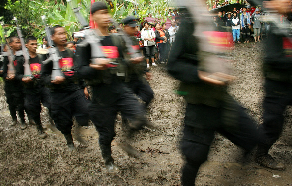 Members of the rebel New People's Army