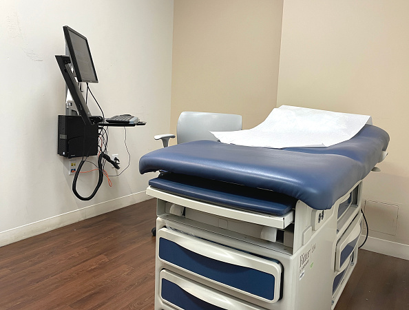 An empty exam room
