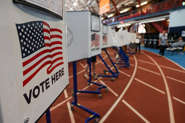 People vote in the New York mayoral primary election