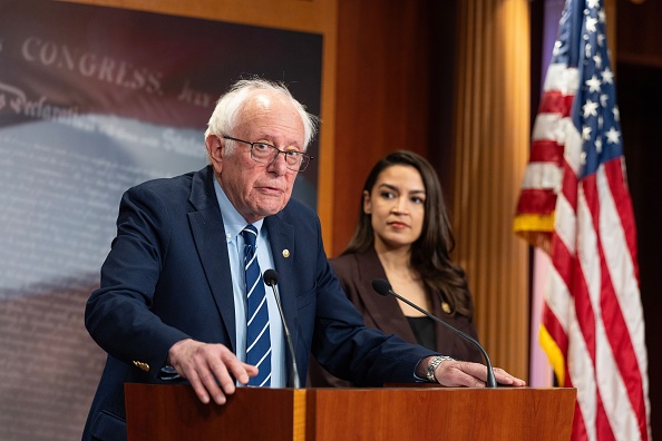 Senator Bernie Sanders and Representative Alexandria Ocasio-Cortez