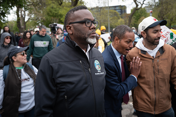 Chicago Mayor Brandon Johnson