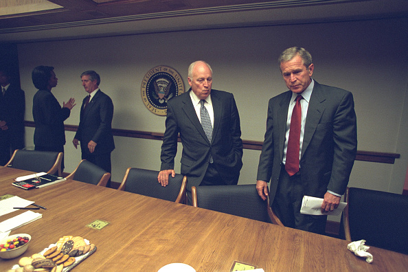 Vice President Dick Cheney and President George W. Bush