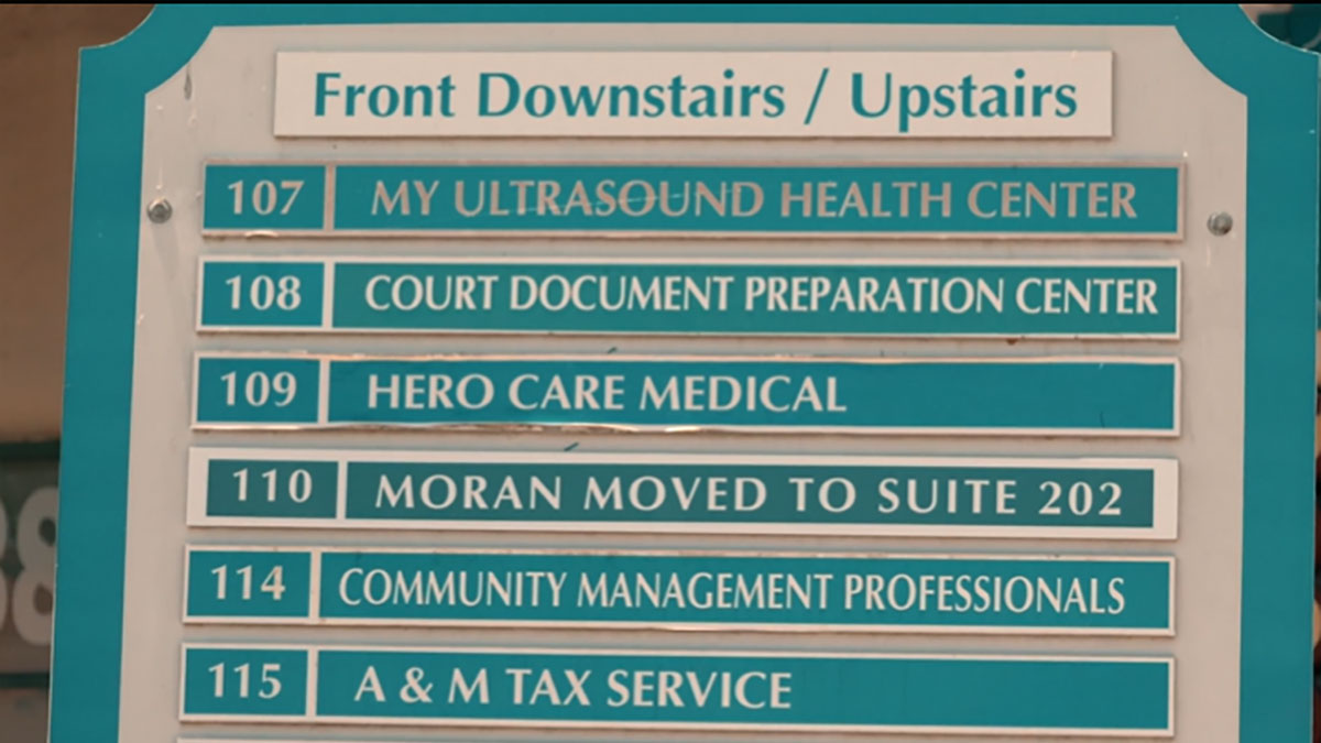 A HeroCare sign